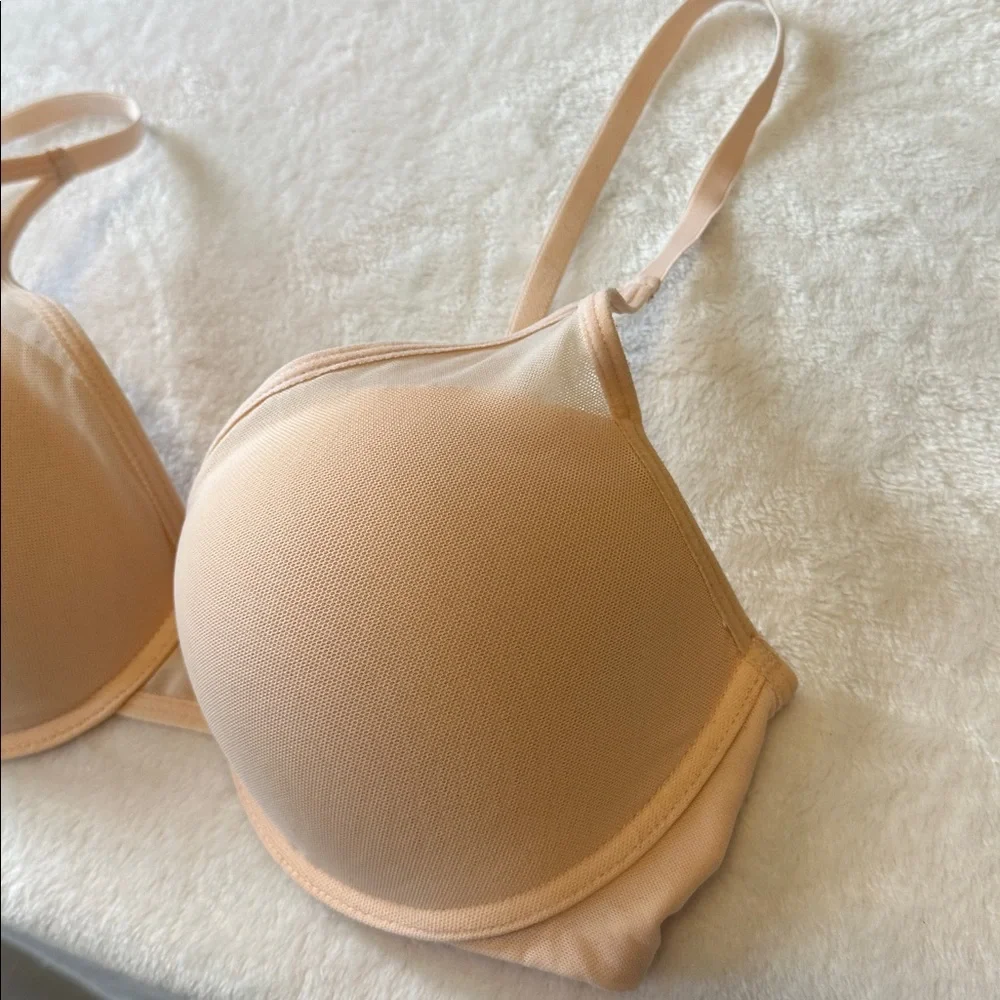 Catherine Malandrino Soft Beige Underwire Bra 36C